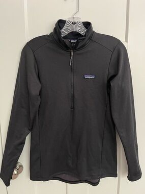 Patagonia R1 Daily Zip Neck Pullover Womens Small Jacket Black 40505 1/4 Zip